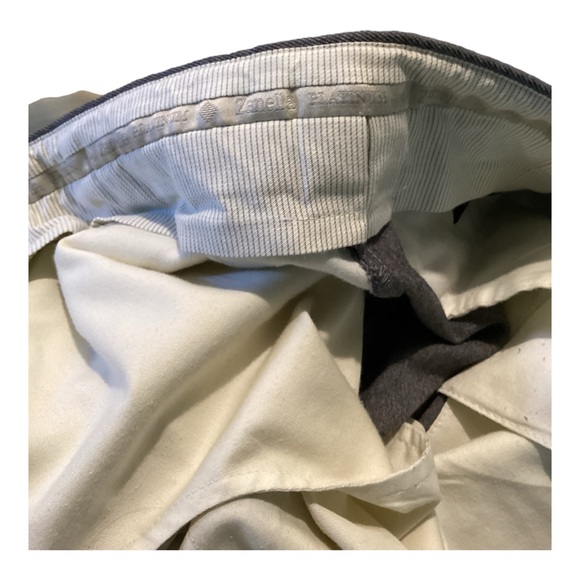 Zanella Platinum Super 120s Todd Loro Piana Gray Twill 34 x 28 (+3”) Flat Front - Picture 6 of 6